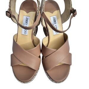 Jimmy Choo Tan Espadrille Shoes